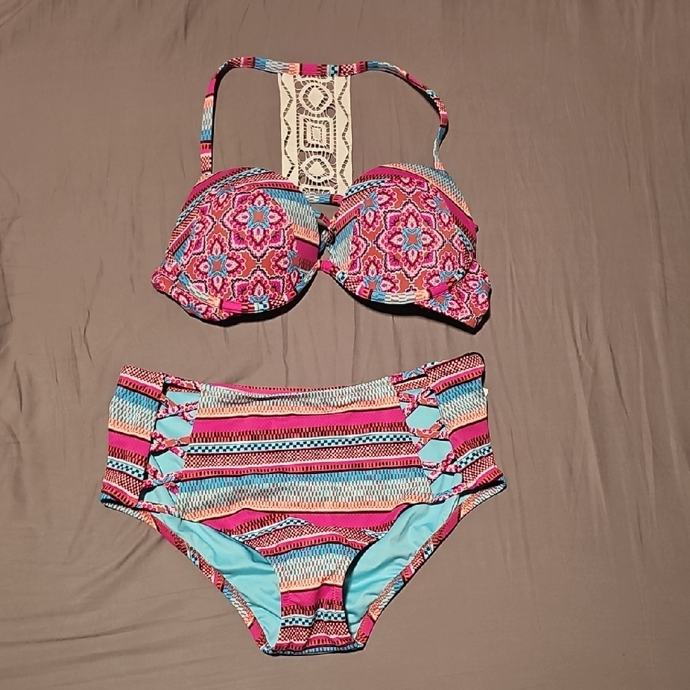 Shade & Shore Pink and Blue Bikini